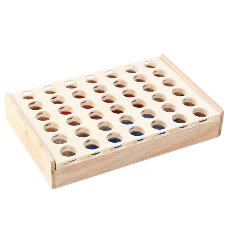 Wooden Classic Intelligence Kids Adult Connect Four Game Board Games