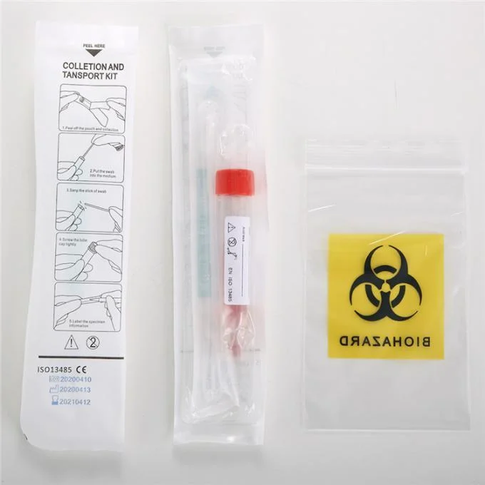 Nylon-Flocked Swab Disposable Virus Sampling Tube Vtm Collection Viral Transport Kit