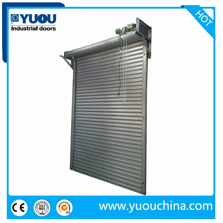 Venta al por mayor de puerta enrollable de seguridad industrial o comercial automática resistente al viento, fabricada en acero galvanizado/acero inoxidable, ideal para almacenes