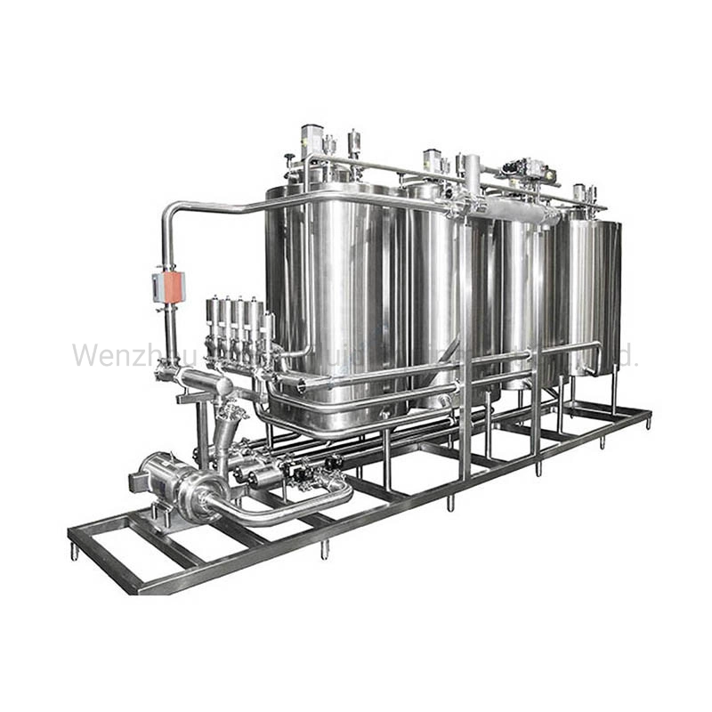 Mobile Portable CIP Plant Skid Tank Station Clean in Place System Tank Cleaning Machine CIP Cleaning System