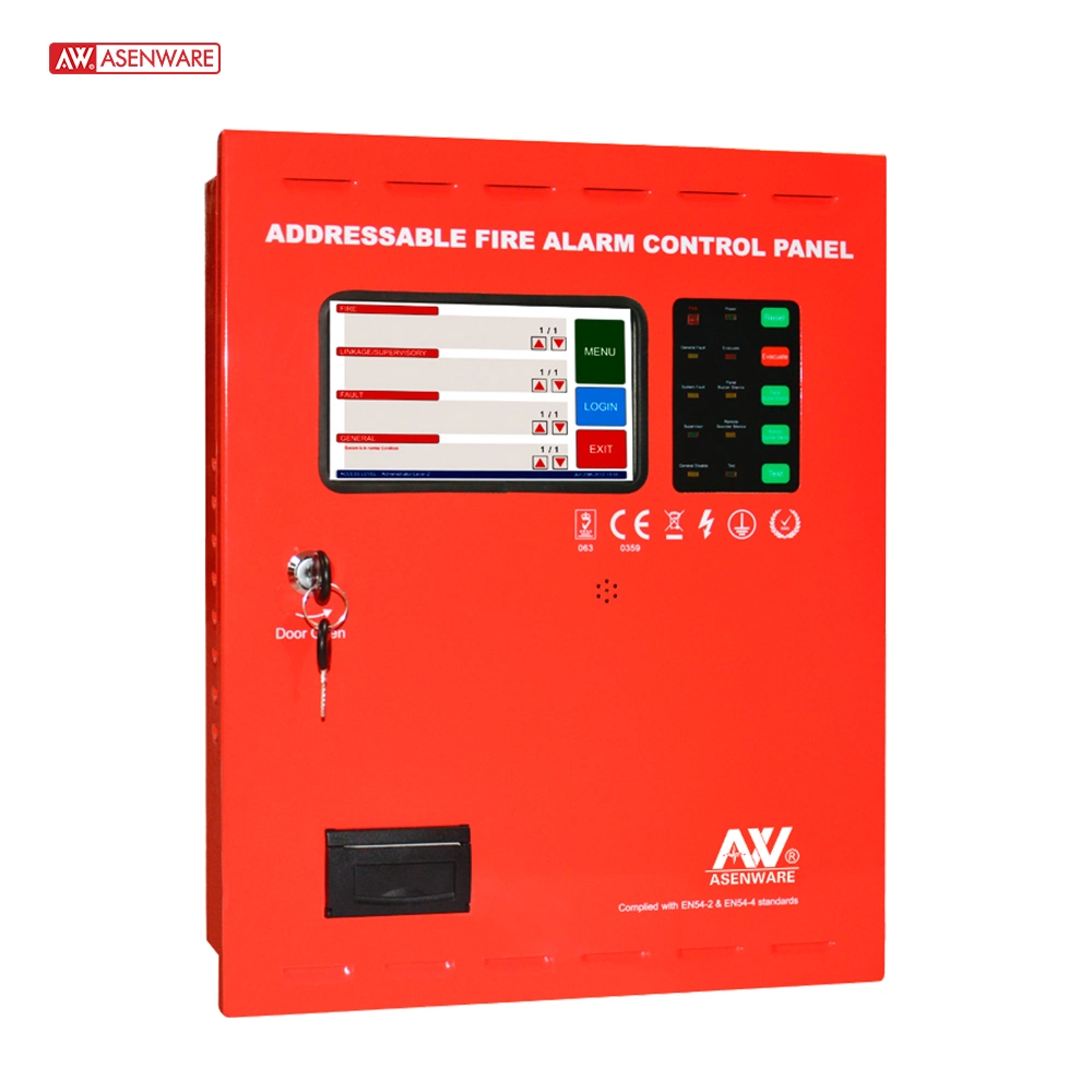 Direccionable CE función GSM Panel Panel de Control de Alarma de Incendio Direccionables