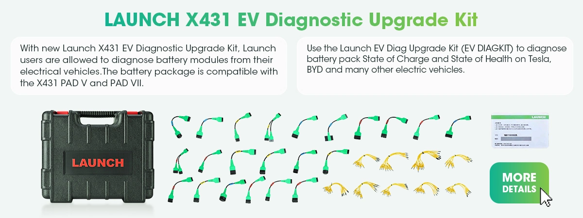 Launch X431 EV Diagnostic Upgrade Kit and Activation Card Energy battery Diagnostics Tool