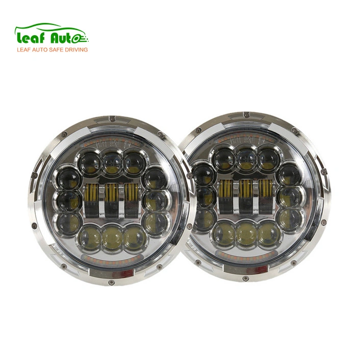 Super brillante 10800LM Angel Eye Intermitente off-road 4X4 Niva Lada moto 90W 7 pulgadas de alta, baja DRL Jeep Faro de LED de encendido automático de luces LED COCHE