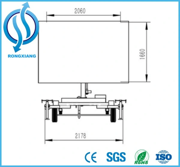 Traffic Safety Solar LED Screen Movable Sign Board