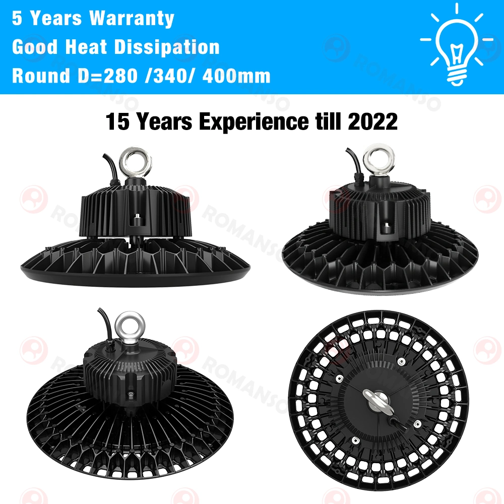 Romanso Housing LED High Bay Light 100W 150W 200W High Bay Light Fixture