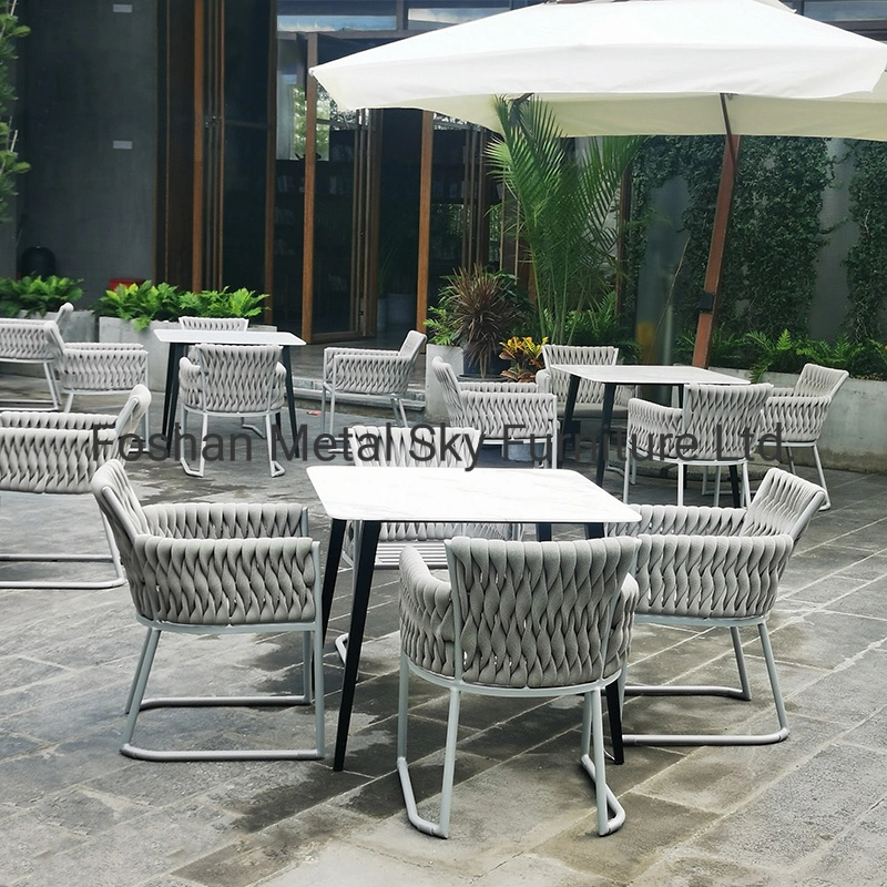 Outdoor Metal Patio Garden Gazebo Villa Rattan Waiting Bench Chair