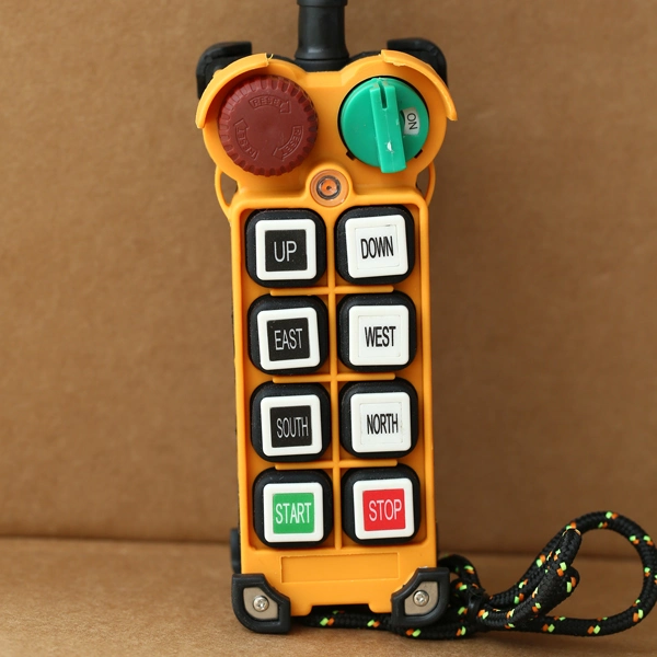 Electronic Hight Quality 6 Buttons Double Speed Overhead Crane Wireless Radio Remote Controller