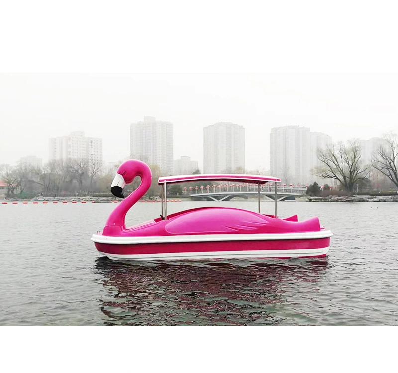 5% de réduction sur le bateau électrique en fibre de verre Flamingo pour quatre personnes pour parc d'attractions pittoresque, parc d'attractions, parc aquatique