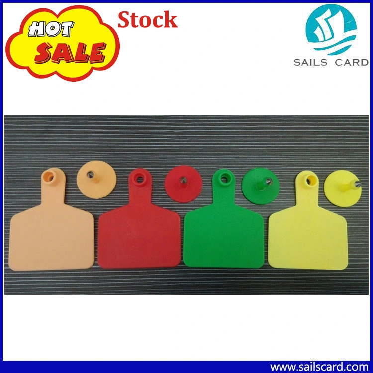 75*60mm Yellow with Number Printed Cattle Ear Tags