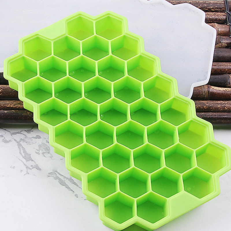Силиконовый Силикагеля BPA бесплатно 37 Honeycomb Ice Cube пресс-форм