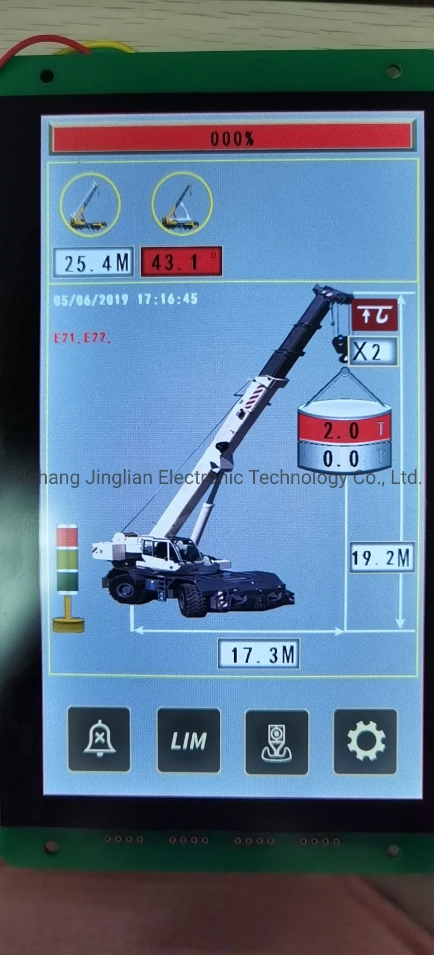 Automatic Safe Load Indicators for XCMG 25t Crane on Construction Site