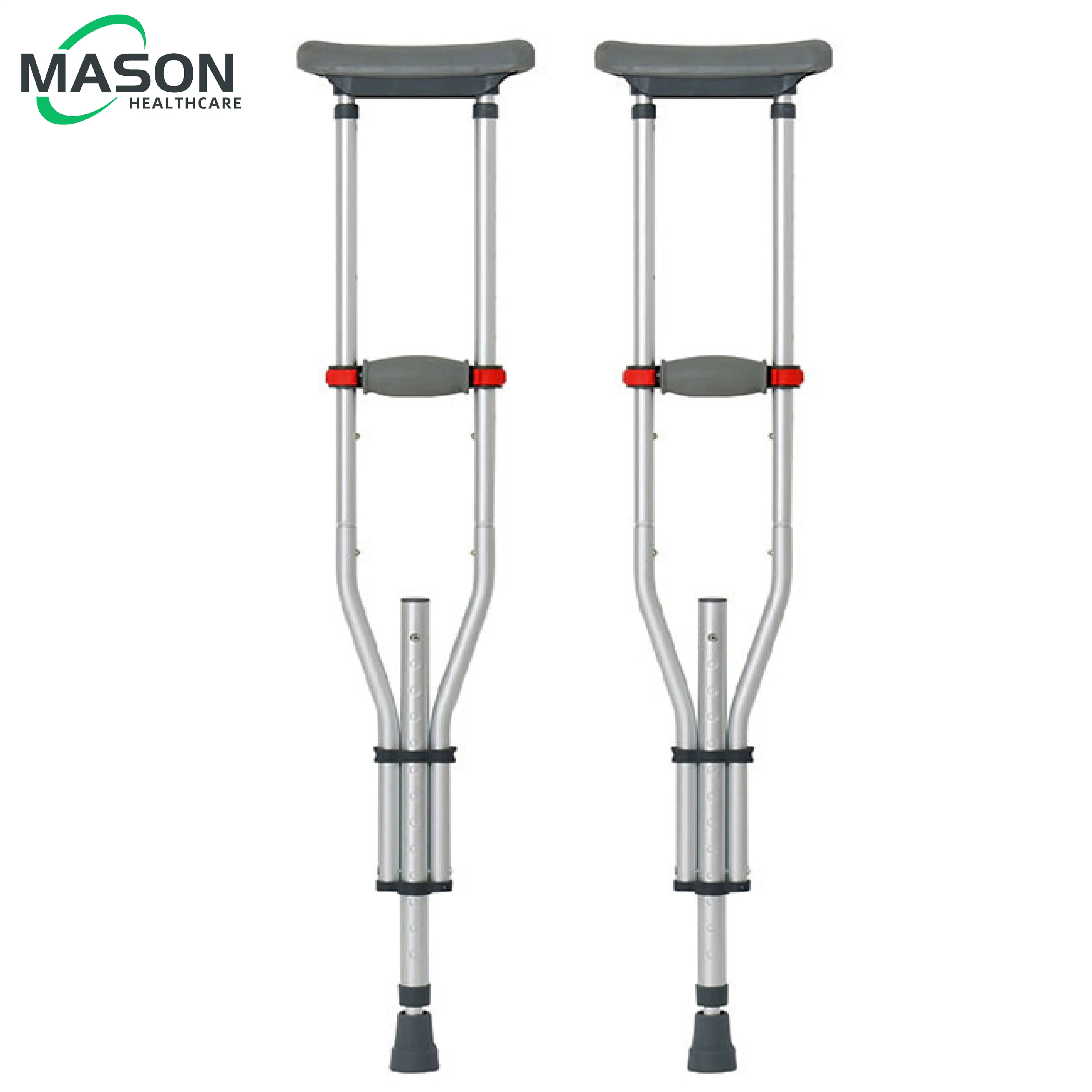 Walking Stick 3 in 1 Lightweight Folding Aluminum Frame Crutches Height Adjusting