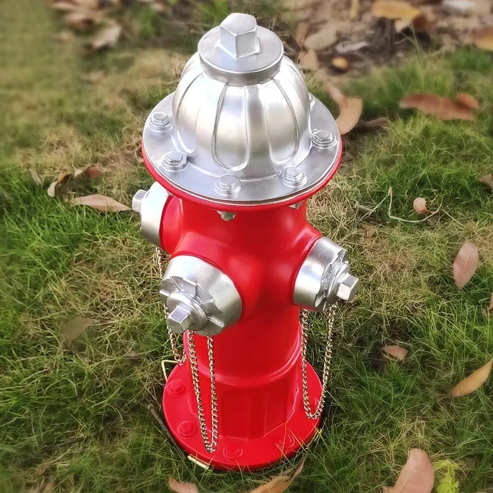 Hund Feuerhydrant PISSE Pfosten Garten Dekor im Freien Statuen