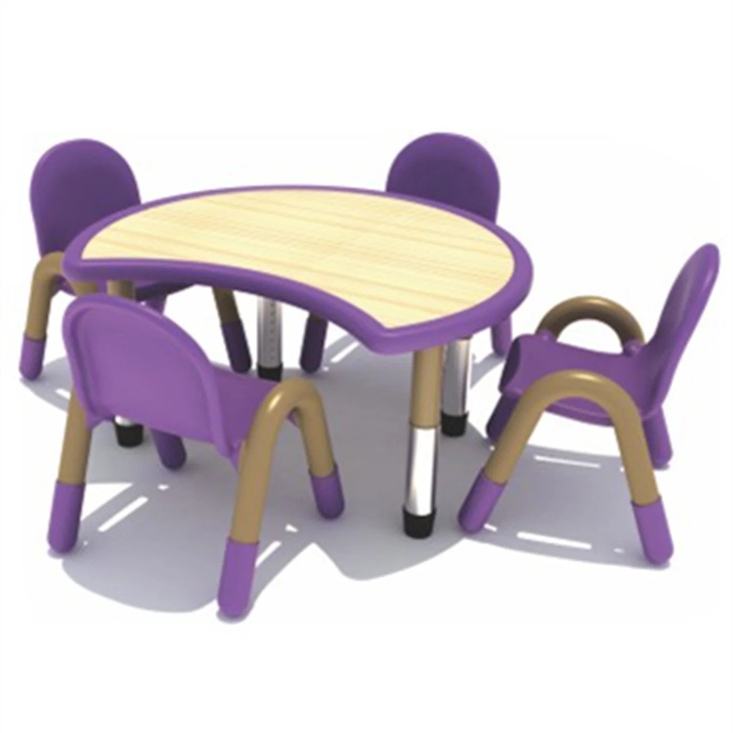 Kindergarten Kids Eating Desk Children Plastic Triangle Table SL15