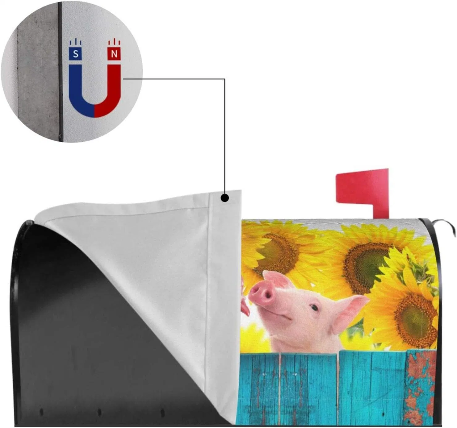 Custom Sublimation Magnetic Mailbox Covers, Mail Wraps Garden Yard Home Decor for Outdoor