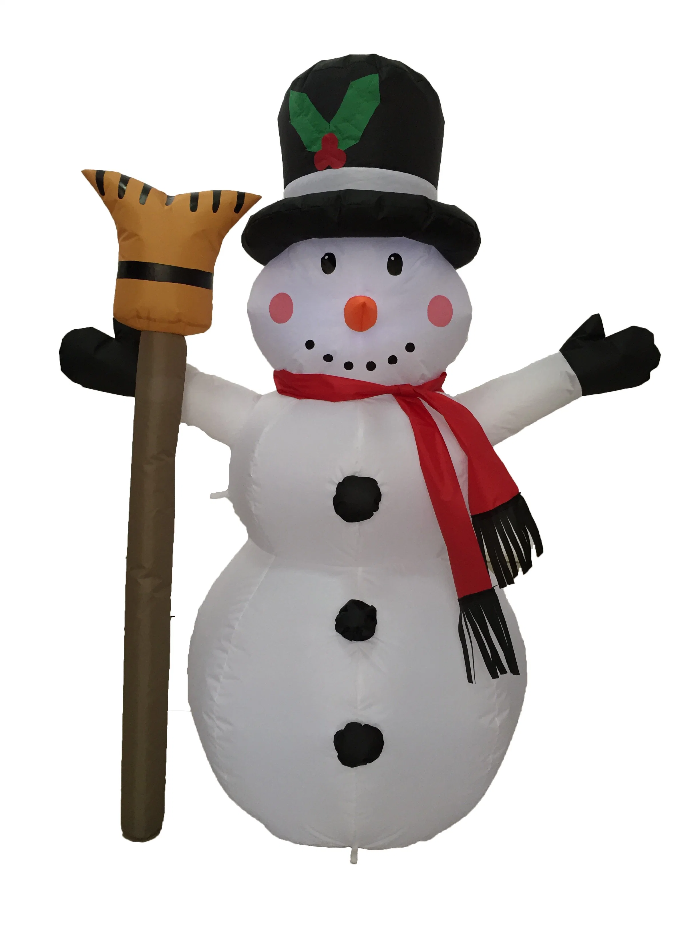 BONÉ insuflável Natal Snowman High com decoração Scepter Home