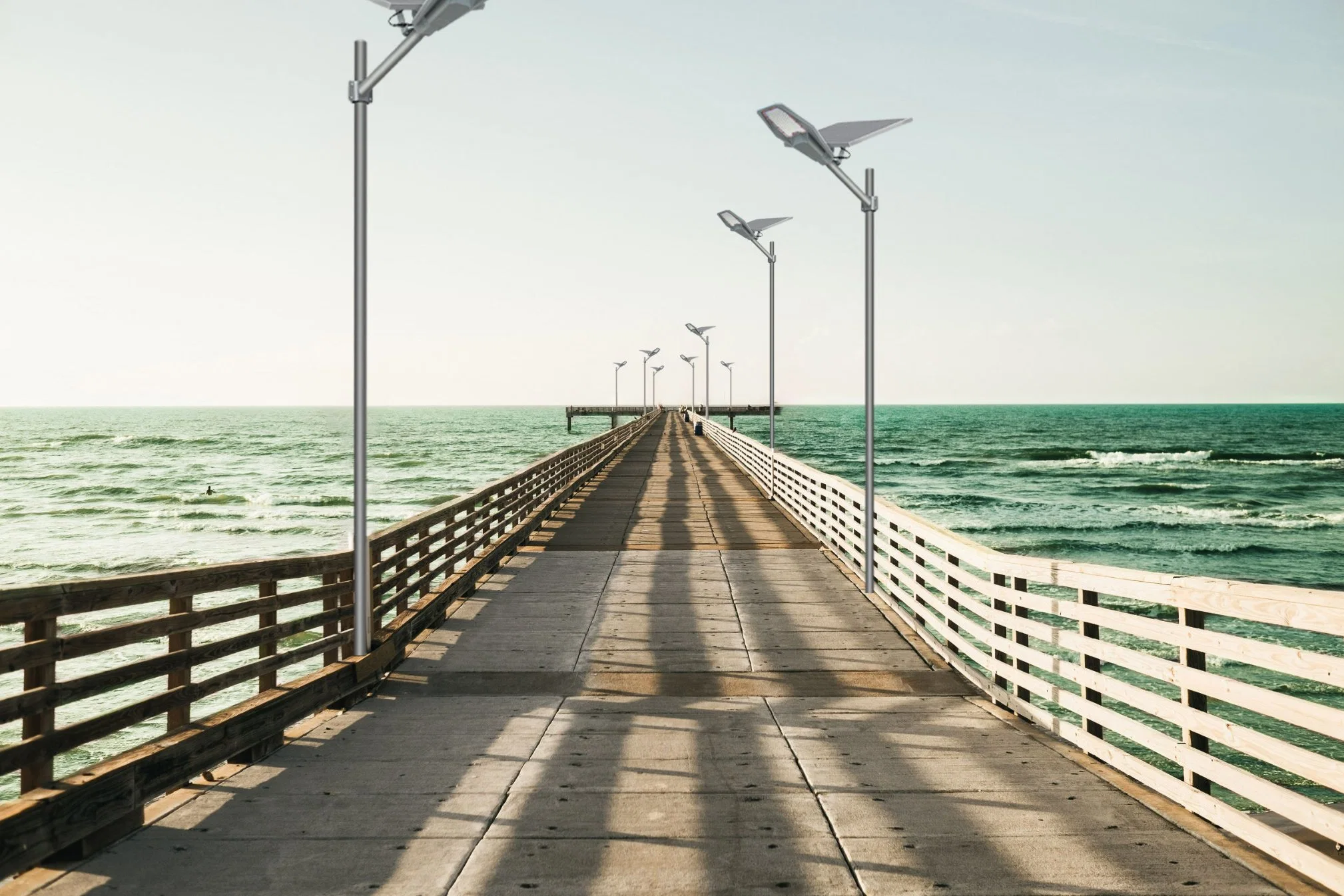 IP65 Resistente al agua de la calle LED integrada de la luz solar piscina Controlador de carga solar de la luz de la calle de la luz de calle Solar de 400W