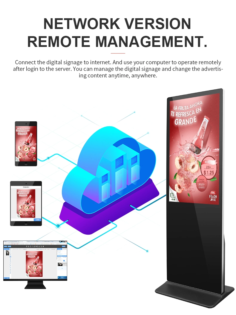 32 Inch Indoor Hotel Cinema LCD Monitor Touch Screen Display Advertising Equipments Digital Signage