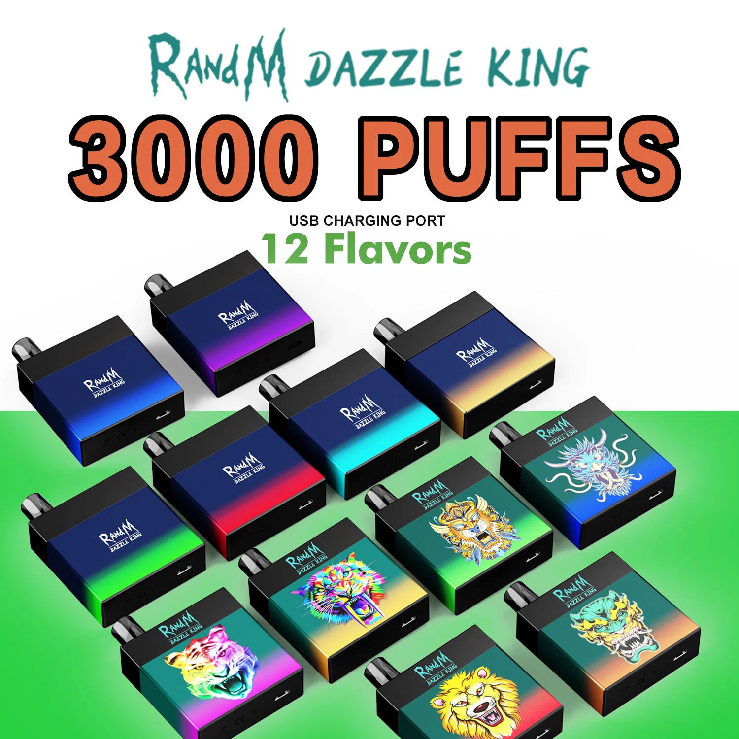 Lisa Ecig de alto nivel de los vapores de E-Liquid Pod Randm Dazzle 3000