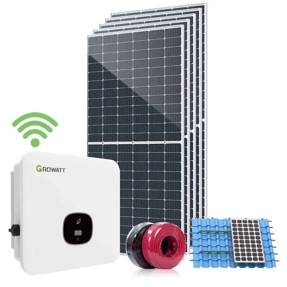 Precio Mayorista/Proveedor Inicio 5kw 10KW completo en Grid Solar Power Sistema de energía solar completo del panel del aire acondicionado del generador del inversor