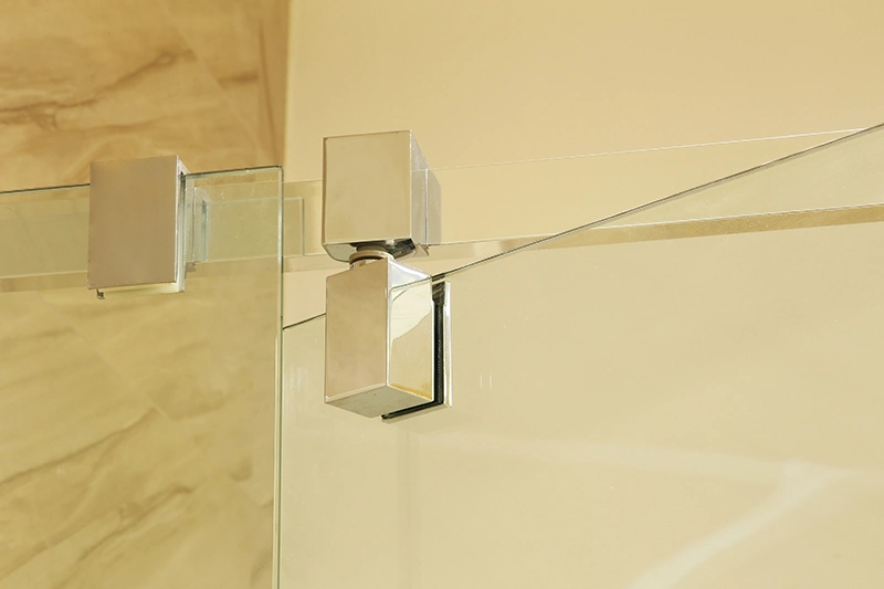 Corner Space Saving Square Pivot Hinge Bathroom Shower Eclosure for Small Compact Bathroom