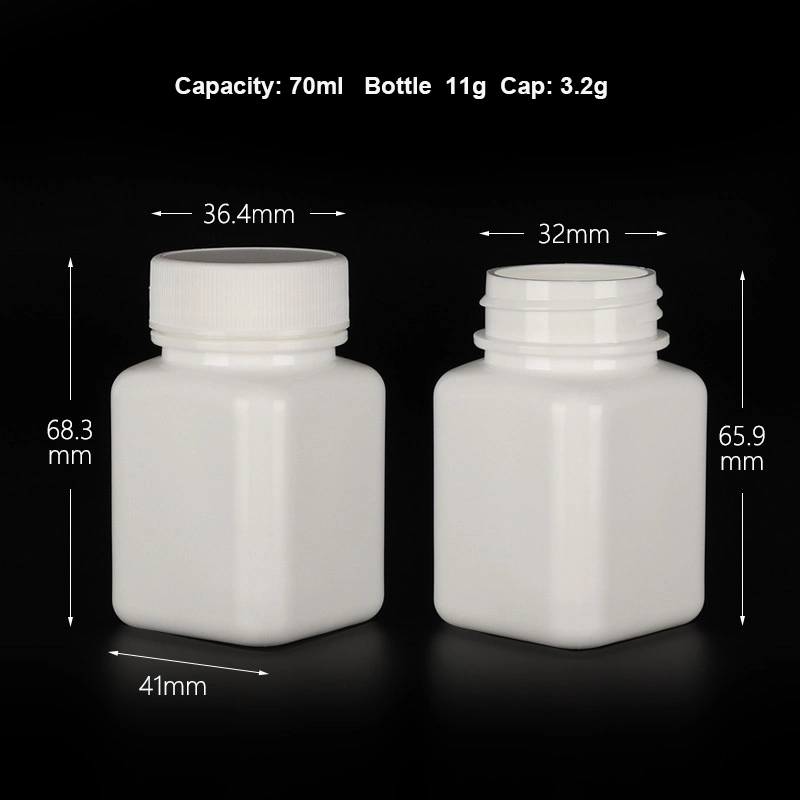 30ml, 60ml, 70mlcapsule Tablette feste Form Medizin Flasche