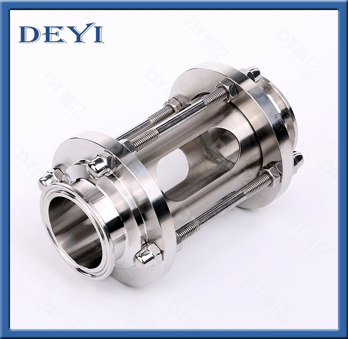 Stainless Steel Sanitary Jackedted Tri Clamp Sight Glass