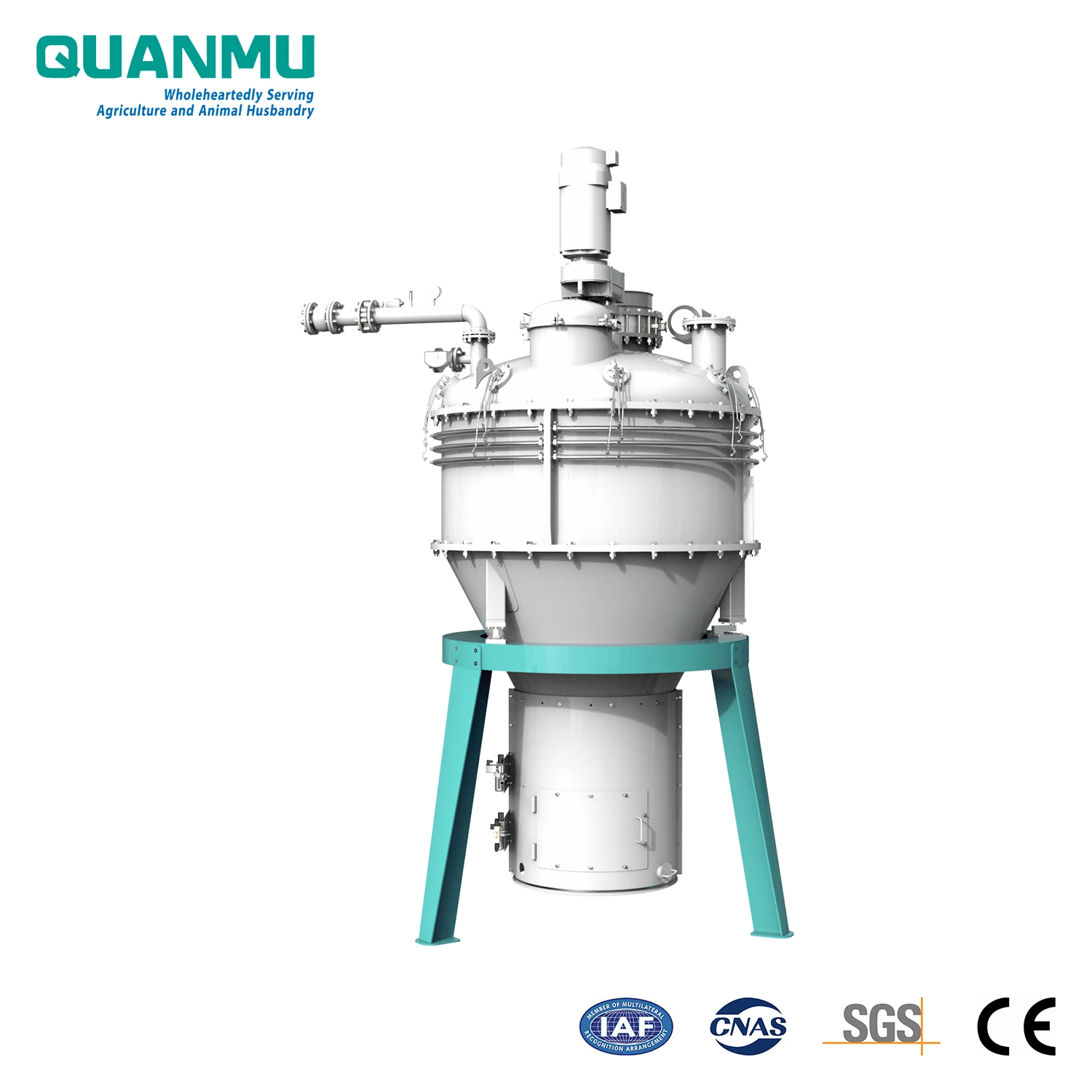 Floating or Sinking Fish and Aquatic Animal Feed Pellet Batch Vertical Screw Type Oil Fat, Enzyme Preparation etc. Liquid Vacuum Sprayer