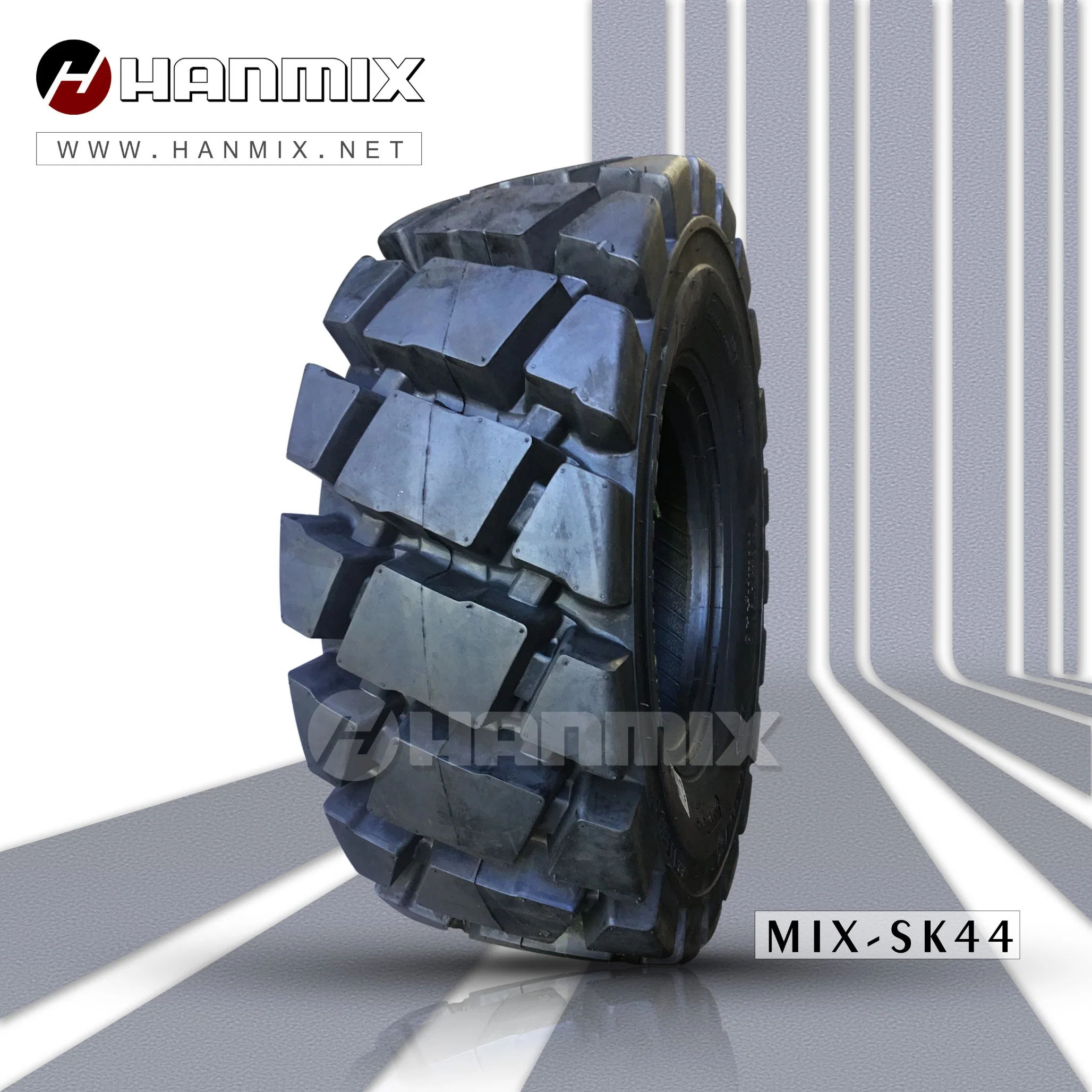 Hanmxi Industrial Tire Otb Mixed Pattern Skidsteer, Aerial Boom Lift, Scissor Lift, Compact Tractor, Front Backhoe 12pr 14pr (10-16.5 12-16.5) Skid Steer Tyre