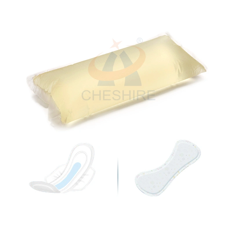 Almofada de proteção sanitária para Napkin Panty feminino/Senhora/mulher material termofusível sensível à pressão Cola PSA adesiva para a produção de produtos de cuidados de higiene pessoal