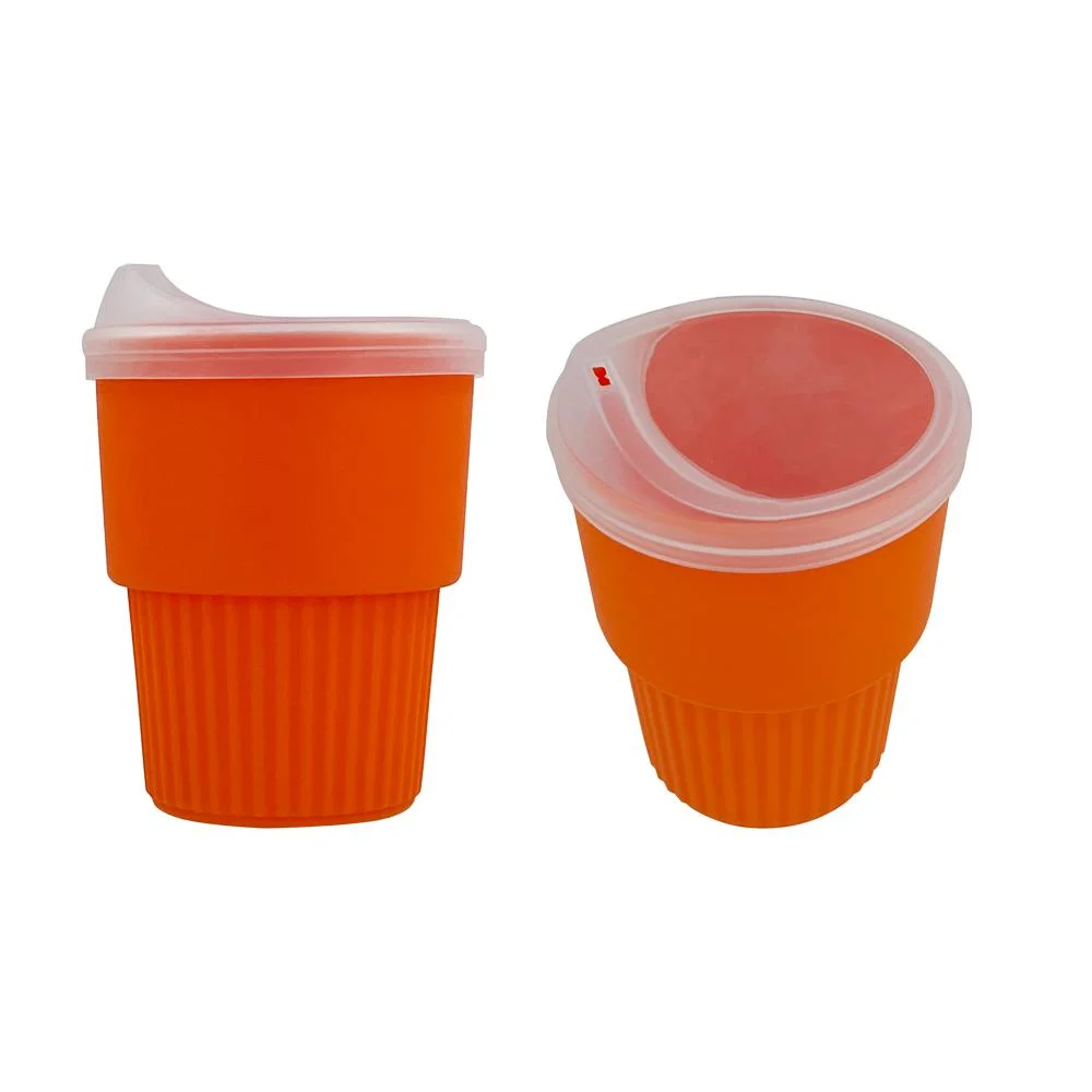 Copo de café de viagem de silicone reutilizável de 300 ml para o mercado grossista caneca A granel