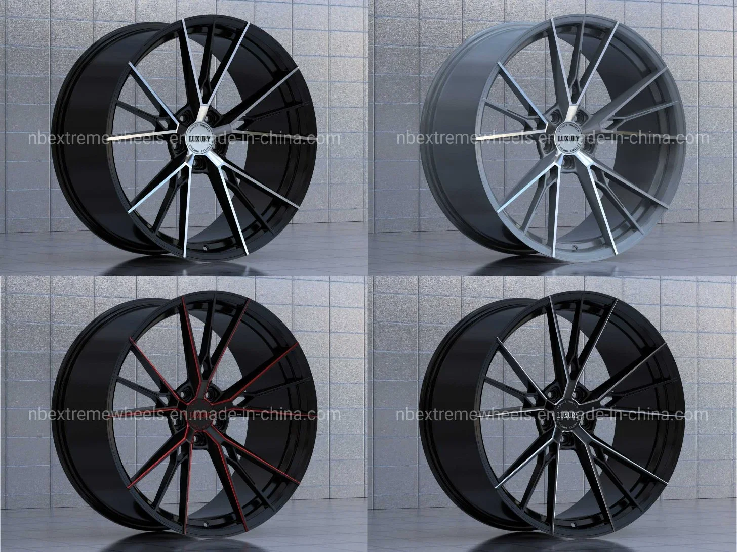 Hot Sale Aluminum Gloss Black Machined Wholesale Great Quality Multiple Repurchase Rims