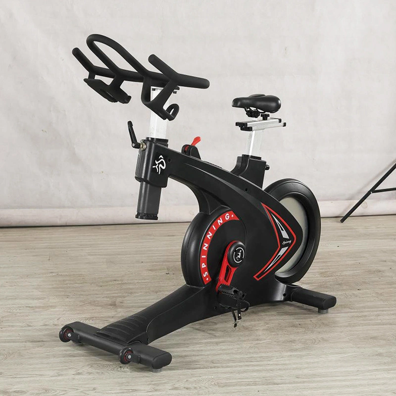 Spinning Bike magnétron de haute qualité en acier inoxydable de bodybuilding Accueil Indoor vélo Vélo avec réglage en hauteur noir