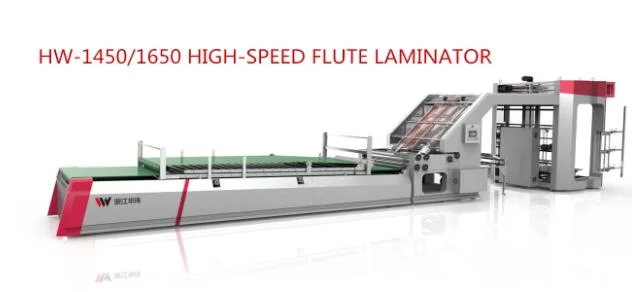 Automatischer Hochgeschwindigkeits-Flute-Laminator mit Stapelanlage/Flute-Laminator für Feld