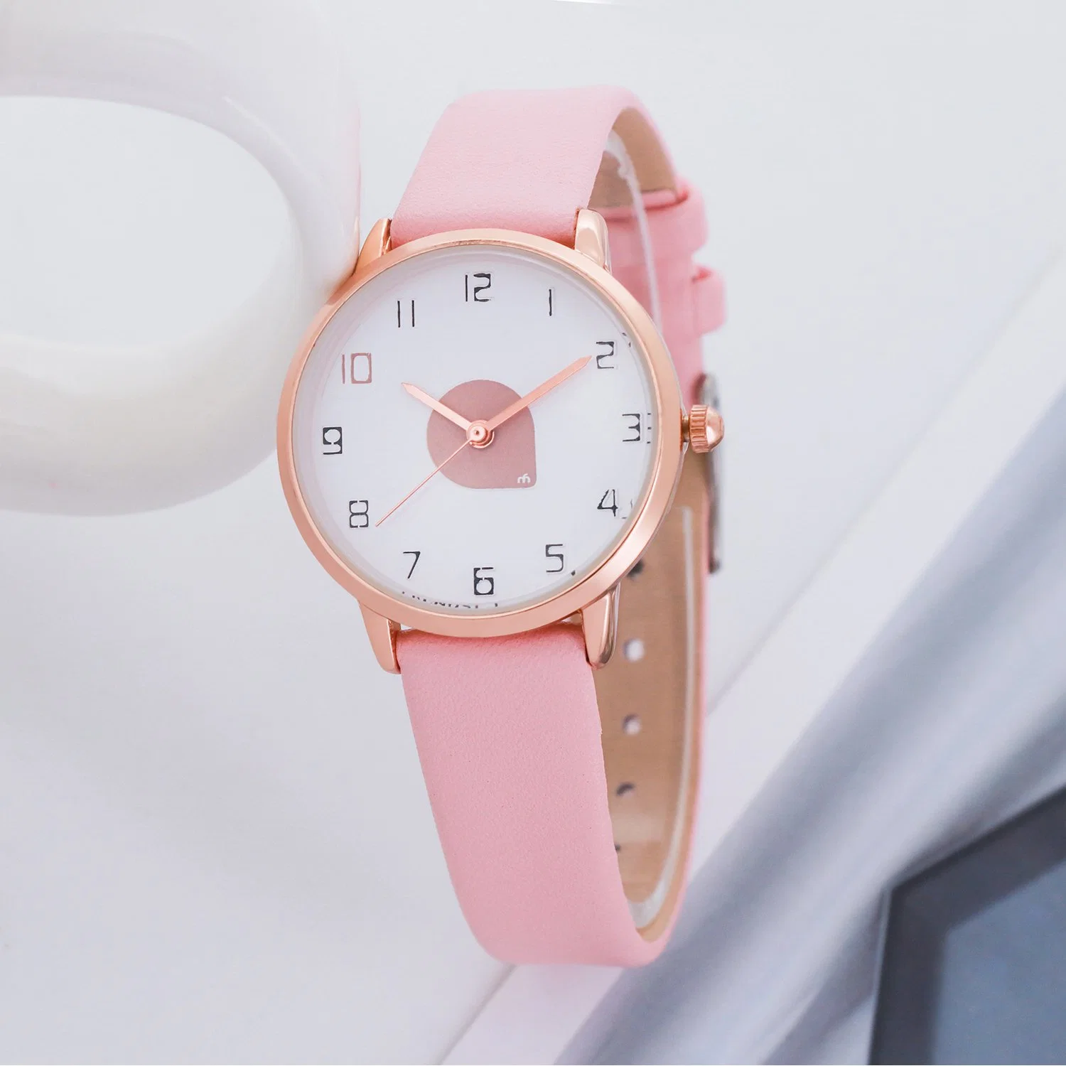 Waterproof Women Fashion Color Quartz Watch Leather Strap