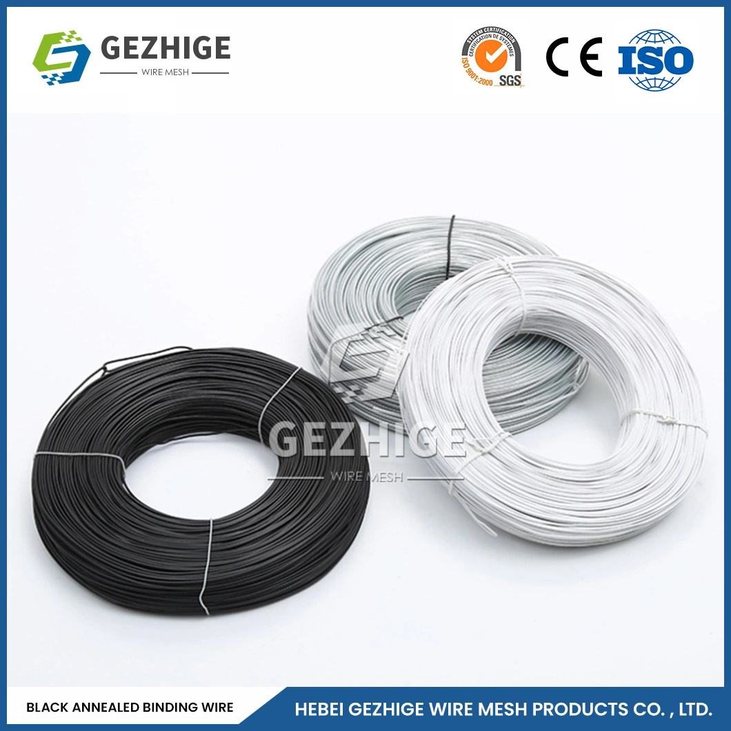 Gezhige negro U Anti-Oxidation Fábrica de alambre de hierro recocido Alambre Recocido China Q195 Cable Lron anillada