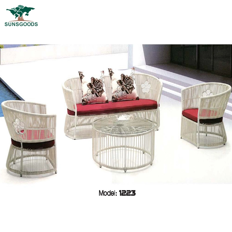 Wholesale/Supplierr Modern Furniture Chinese Garden Hotel Leisure Rope Corner Outdoor Furniture Set