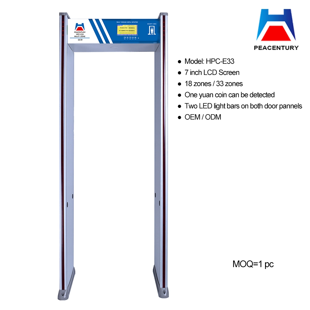 Very High Performance 33 Zones Walk Through Metal Detector Security Equipment