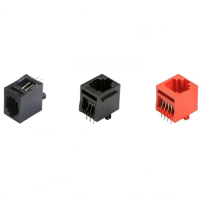 La parte superior entrada 4P Conector modular RJ11