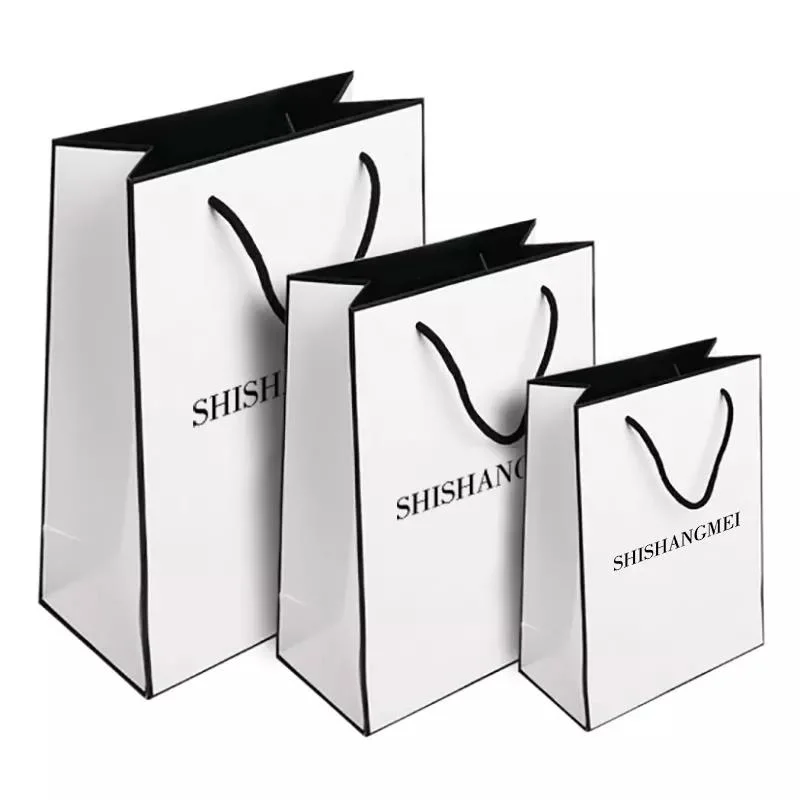 Custom Paper Gift Bags Retail Store Bags Cosmetic Products Shopping Bag