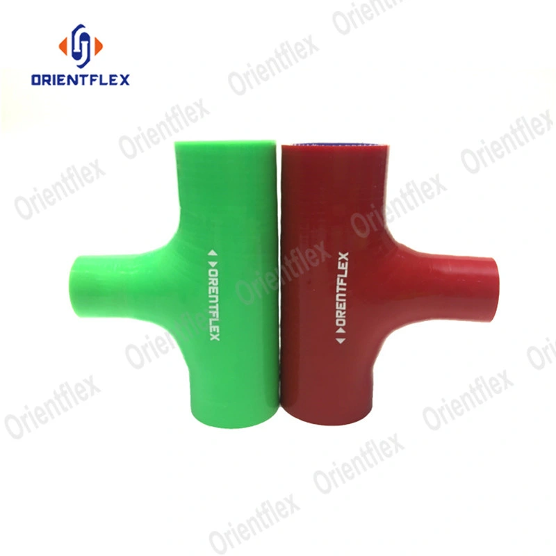 Car Flexible T Shape Silicone Rubber Hose Sprout Coupler