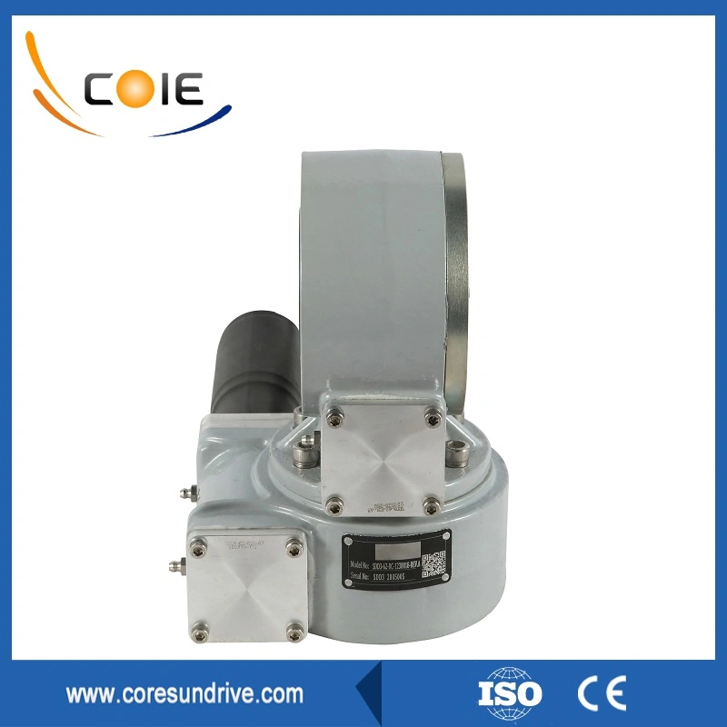 Dual Axis Slewing Drive Worm Gear Motor Drive