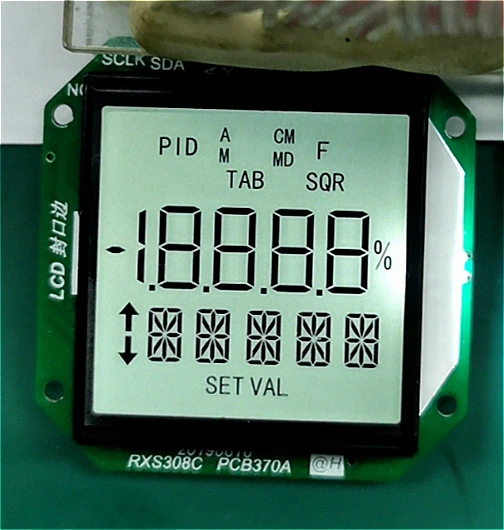 Custom OEM Small Tn Htn Stn FSTN 7 Segment COB LCD Module with Driver