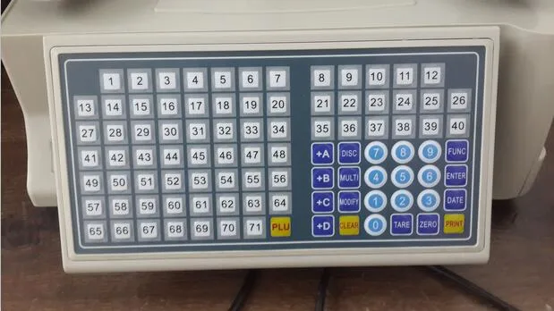 Electronic OIML Price Label Barcode Printing Scale with Pole Display