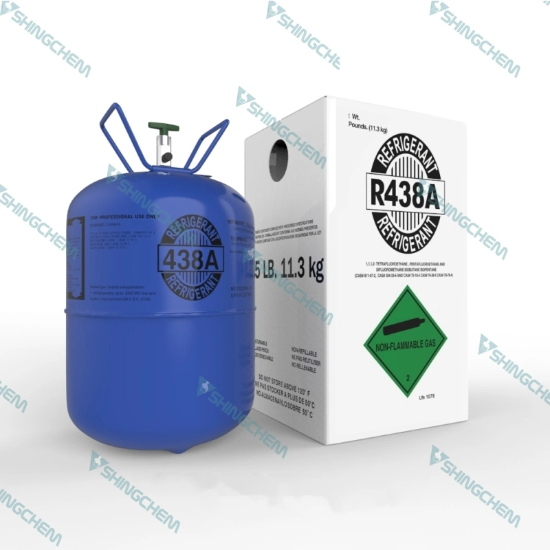 R438A R134A R410A Gas Mixed Refrigerant Gas for Sale 11.3kg Disposable Cylinder R438