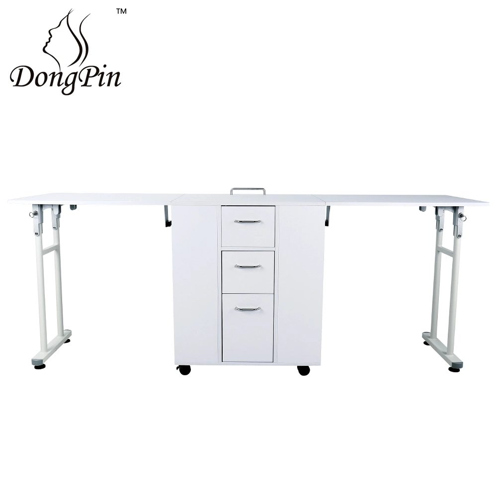 Salon Furniture White Portable Foldable Manicure Table for Sale