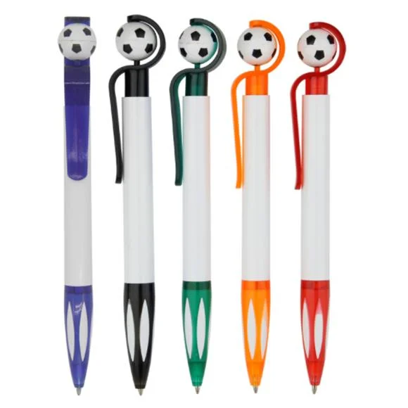 Großhandel Fußball-Form Cartoon Pen Kunststoff-Kugelschreiber für Geschenk