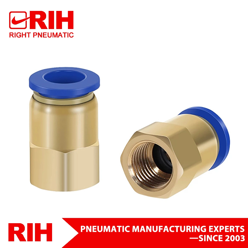 Pneumatic Fittings Airtac Pcf Female Straight Connector Push in Fittings Quick Connection Fittings