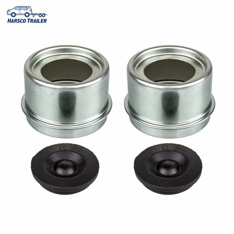 Metal Grease Cap, 1.98" Diameter, with Rubber Insert, 1.25" Diameter for Axles