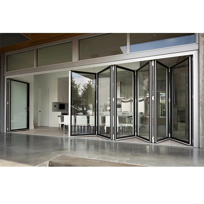 Bathroom Glass Window Shower Kitchen Baclony Sliding Aluminum Folding Patio Cover Bifold Door